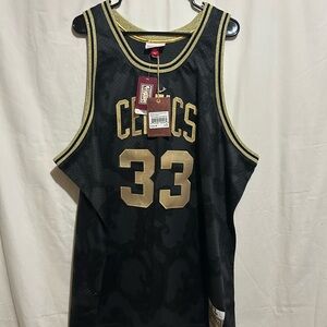 Mitchell & Ness Black and Gold Celtics Jersey